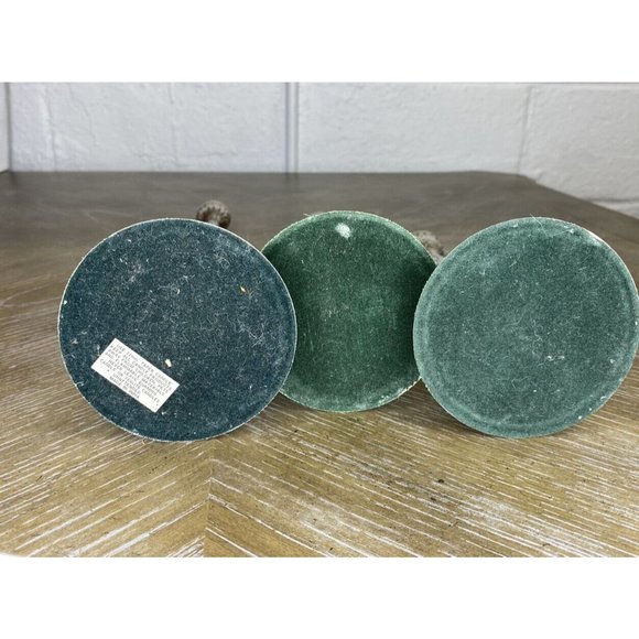 Tall Silver Candlestick‎ Holders Set 3 Graduated Textured Holders Tree Bark - Picture 8 of 8